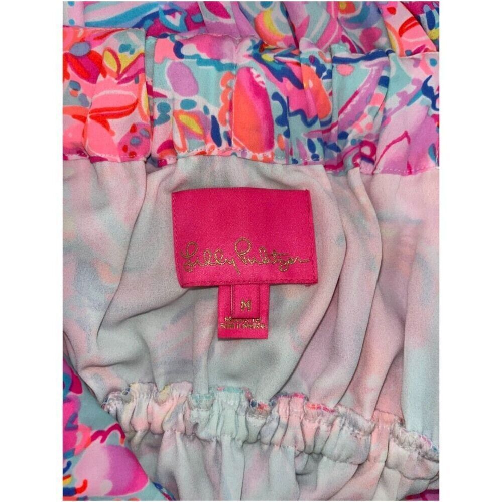 Lilly Pulitzer Lizette Poly Chiffon Maxi Dress Medium Isla De Coco Summer Staple - Picture 4 of 7